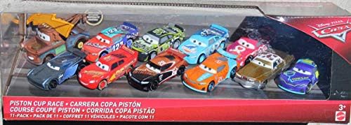 Action y Cars Piston Cup Race 11 Cars 1:55 Scale McQueen,Tex , Tim